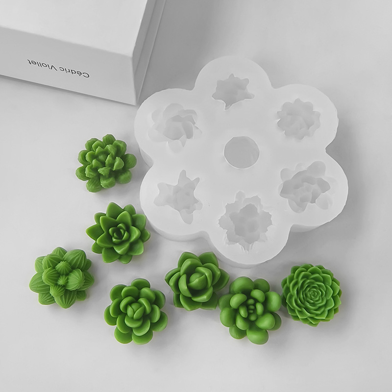 Soap Making Scents - Moule en silicone 7-en-1 pour plantes