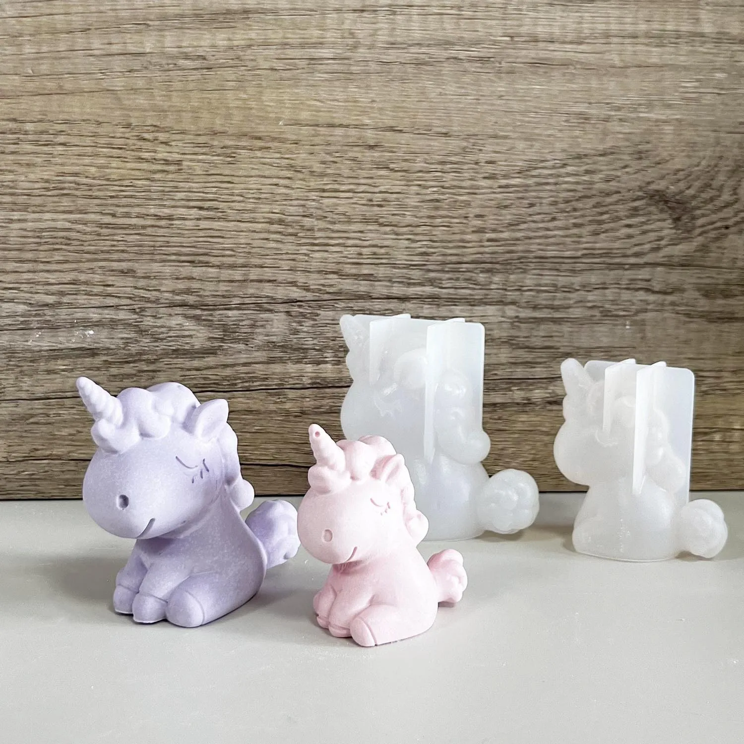 Soap Making Formula - Moule géométrique 3D en Silicone, licorne,