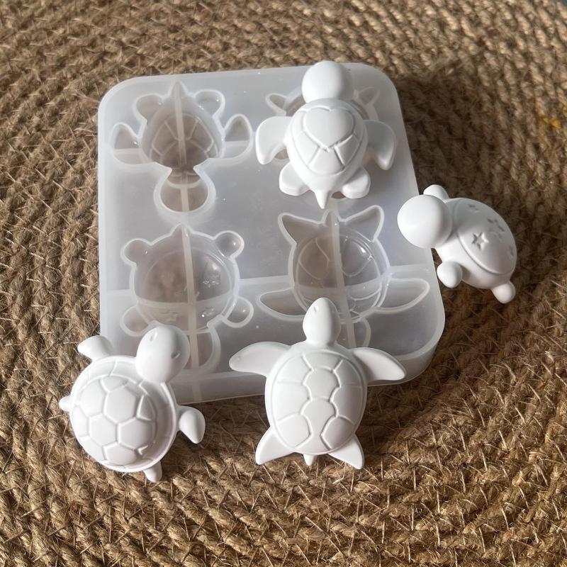 Soap Making Dish - Moules en silicone pour quatre tortues,