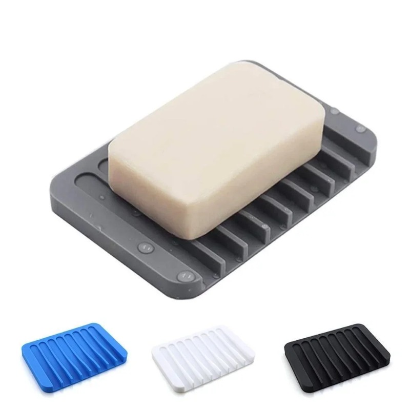 Soap Making Box - Porte-savon auto-drainant en Silicone, porte-savon, boîte