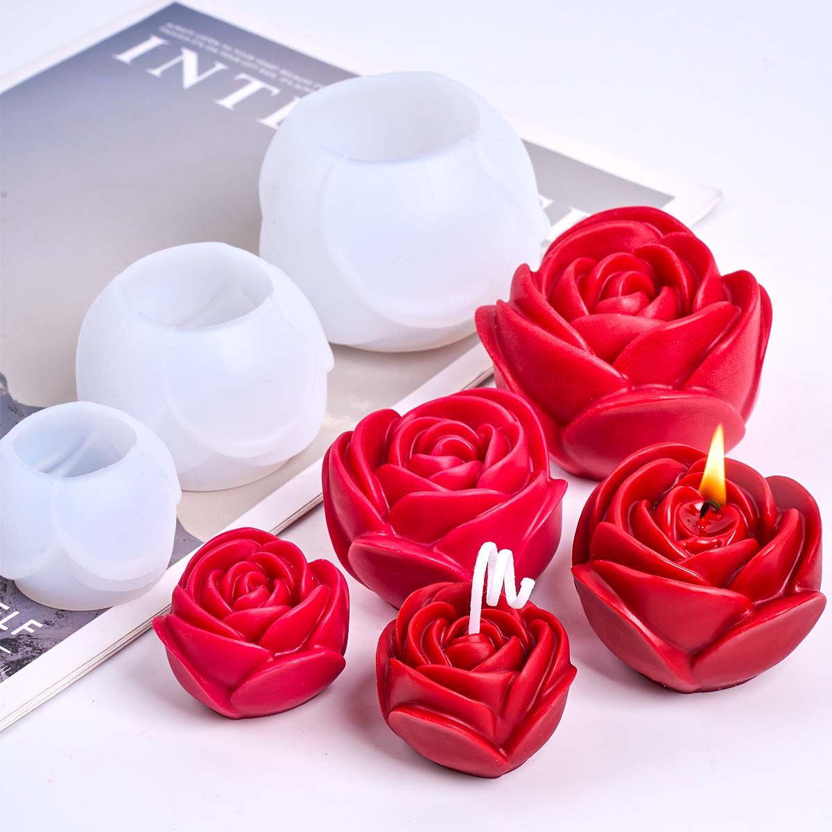 Soap Making Scents - Moule à bougie en Silicone en