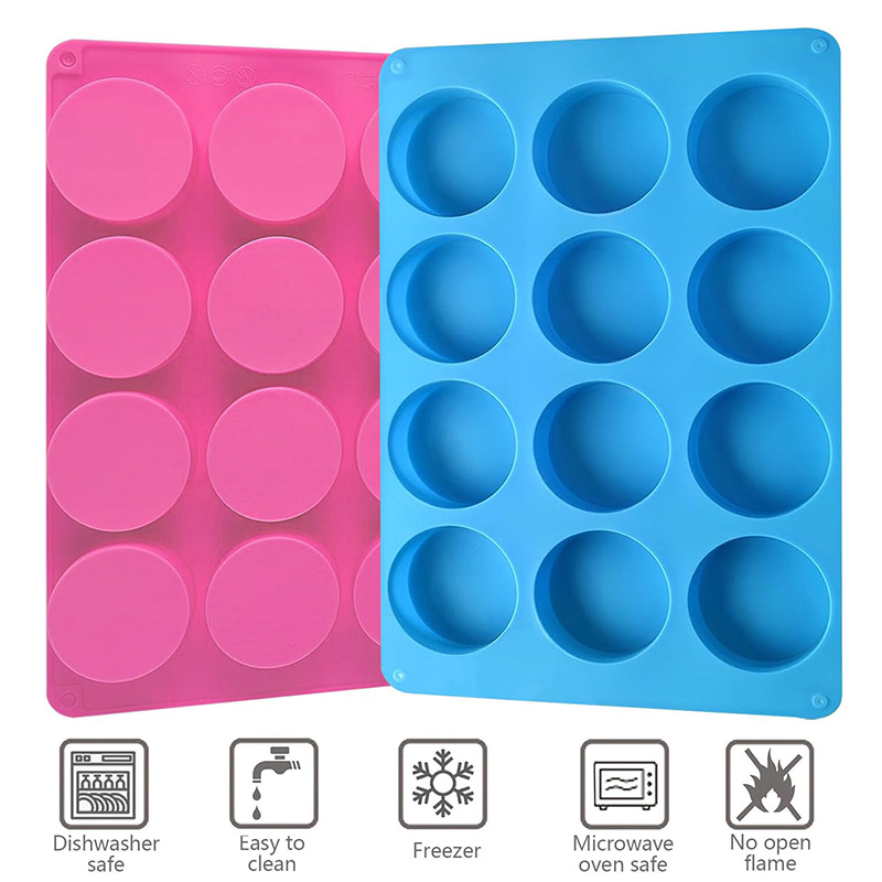 Moule en silicone rond à 12 ca - Soap Making Dish avis et prix