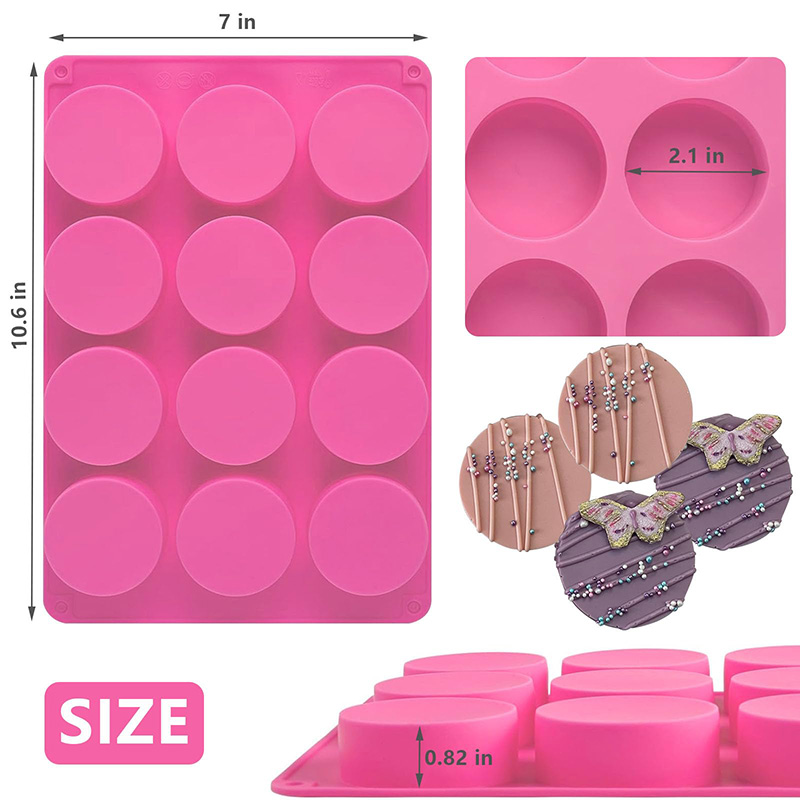 Moule en silicone rond à 12 ca - Soap Making Dish avis et prix